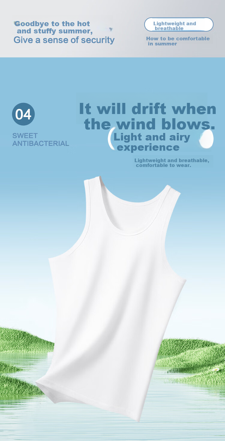 Hodo Men's Cotton-Spandex Solid Color Round Neck Breathable Sports Undershirt Tank Top, 2-Pack 16
