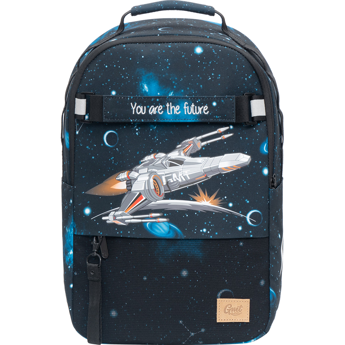 Gmt for Kids Backpack, Primary School Student Children's Backpack with Spine Protection And Load Reduction, Double Shoulder Bag Gift for Grades 1-4, Boys' Fighter Jet Design, Foldable Base Plate