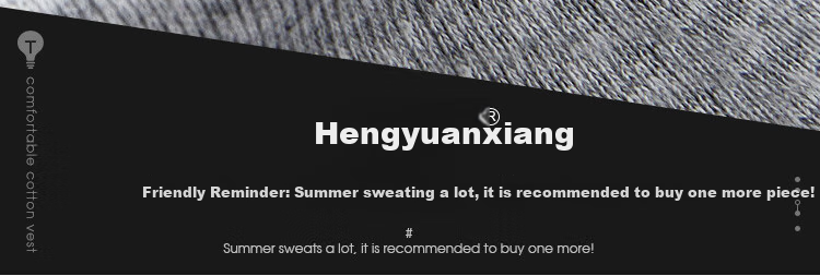 Hengyuanxiang Men's Cotton Casual Sports Slim-Fit Sleeveless Undershirt Vest, 2-Pack, Black + Gray 21