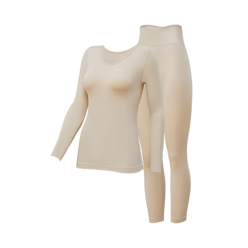 Herbal Original Women's Thermal Underwear Set Autumn Winter New Slimming Heat Energy Waist Shaping Base Layer Shirt and Pants