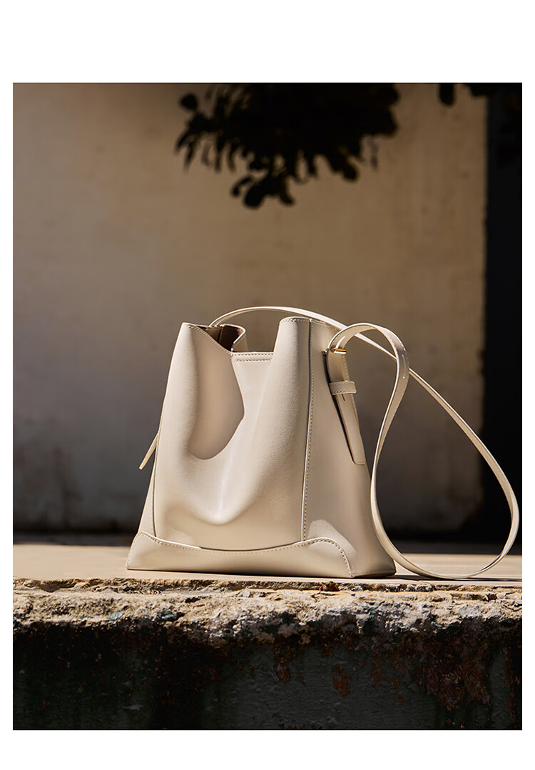 Nalandu Women's New Bucket Bag Large Capacity Cowhide Shoulder Crossbody Bag Birthday Gift 11