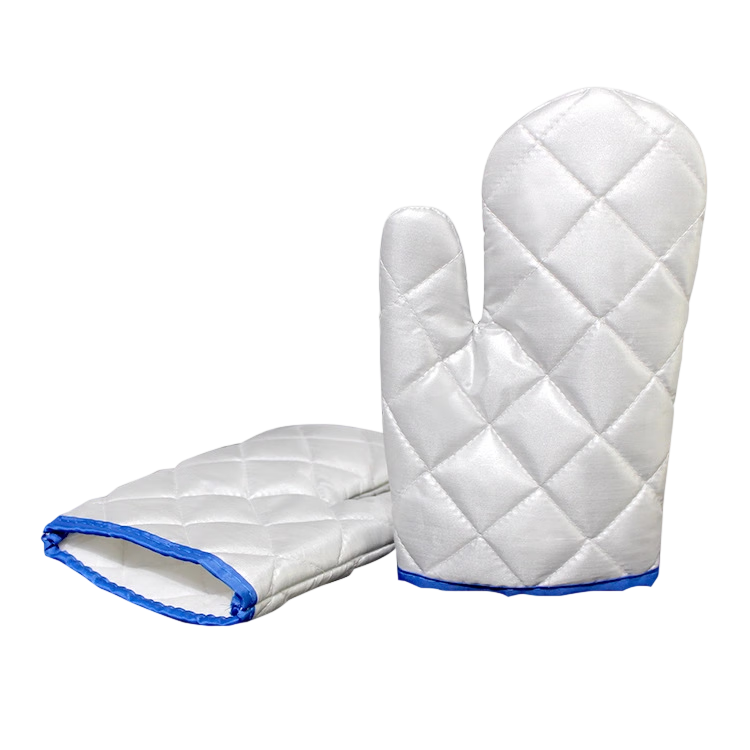 Mashfu Heat Resistant Oven Gloves Microwave Thickened High Temperature Resistant Kitchen Baking Gloves (One Pair)