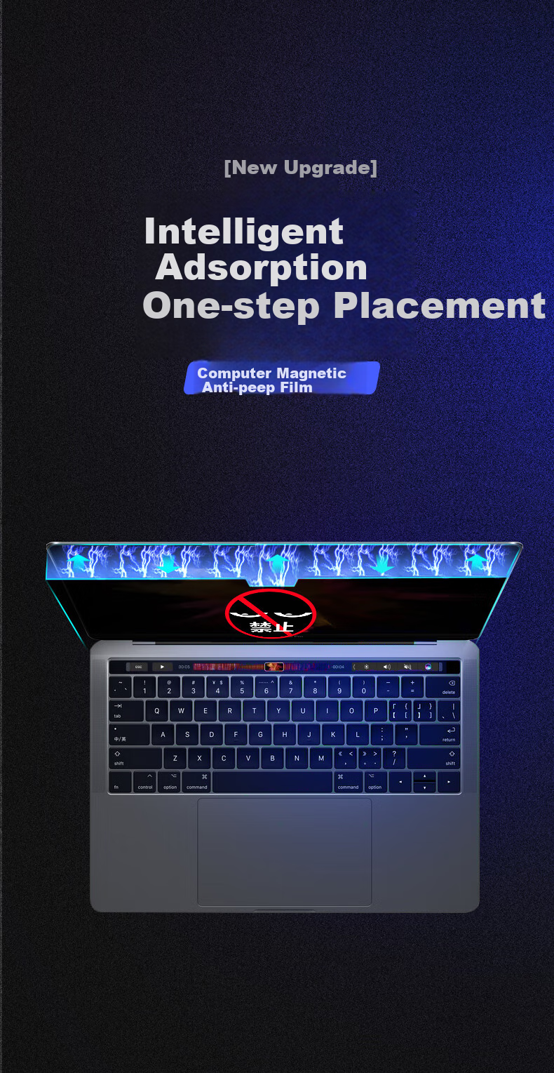 Llano Magnetic High-Definition Screen Protector for Apple MacBook Air M5/M4 Laptop, Compatible with 13.6-Inch Screen, Protective Film, No Screen Damage, Anti-Scratch Film A3240 4
