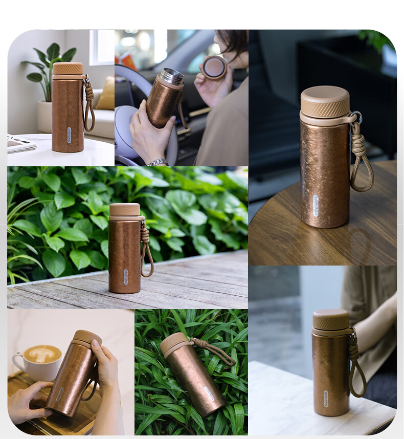 BLACK+BLUM UK Pure Titanium Insulated Coffee Camping Stainless Steel Titanium Mug HBO-FYB001 9