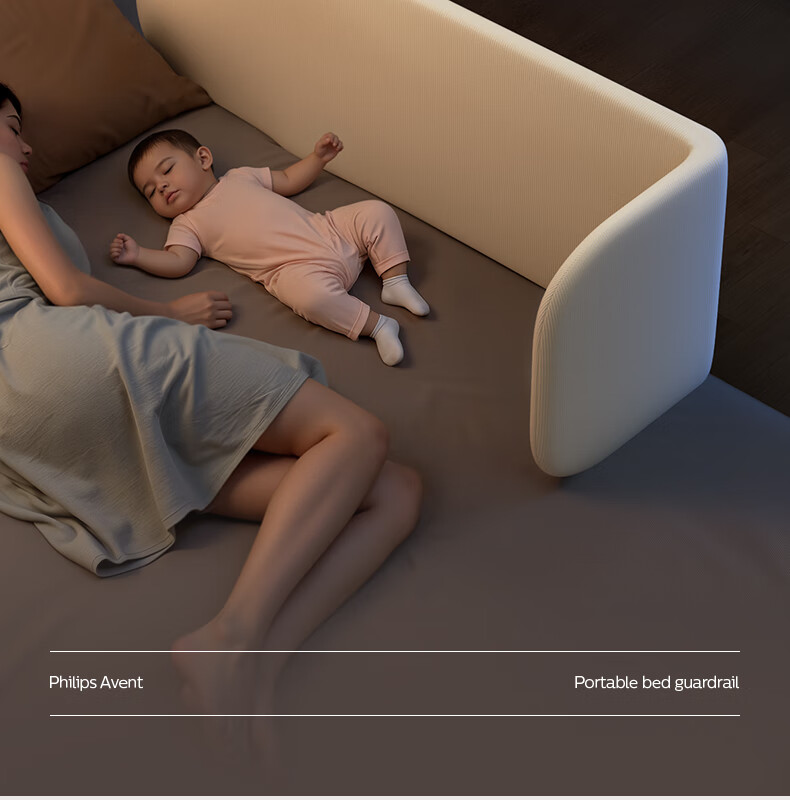 Philips Avent Baby Crib Safety Rail Bed Guard No Installation Anti-Fall Side Bed Rail 1.8M 2