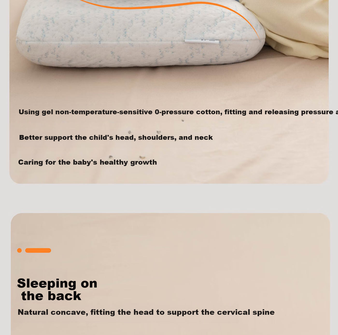 Fessura Pillow for Children's Nap, Memory Foam Pillow, Skin-Friendly And Breathable with Pillowcase, Suitable for Student Dormitory And Home Use, Antibacterial And Anti-Mite 8