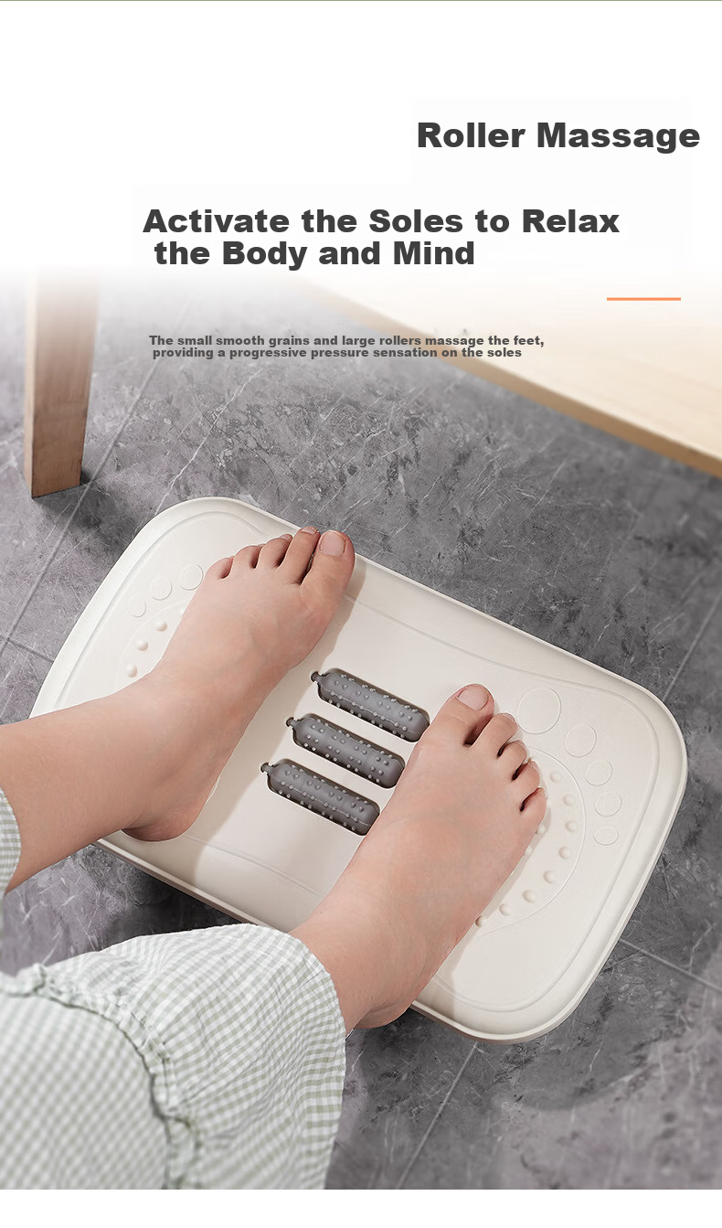 Youjialiangpin Footrest, Office Workstation Essential, Under-Desk Anti-Lift Leg Rest, White Pedal 5