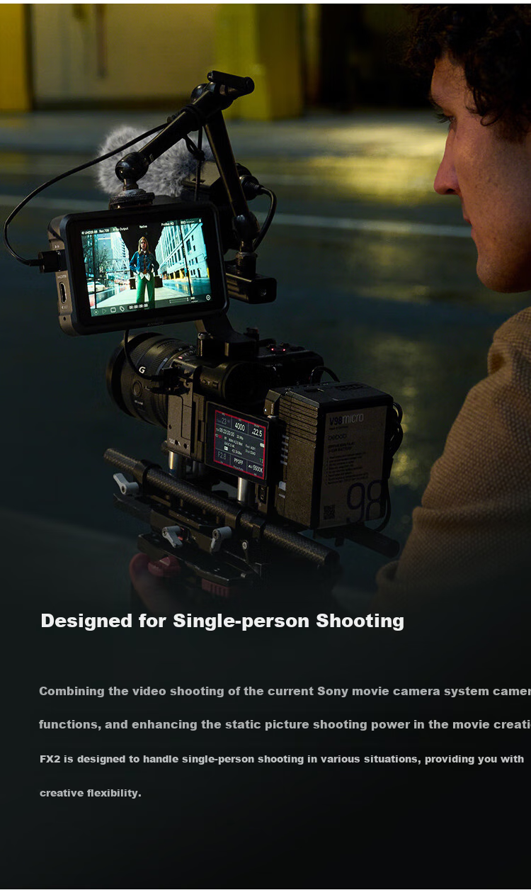 SONY Compact 4K Full-Frame Cinema Camera ILME-FX2B, Body Only 10