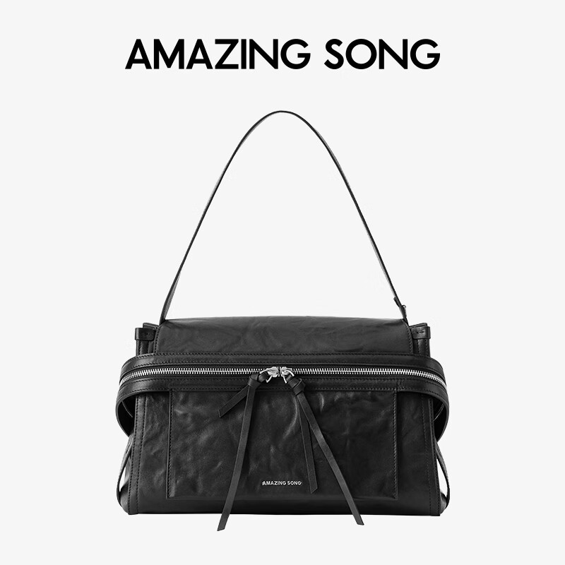 Amazing Song New Year Gift Yisong Chen Duling Style Cheese Roll Large Vegetable Tanned Top Layer Cowhide Shoulder Bag