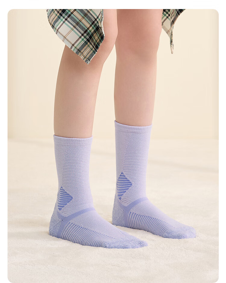 BALABALA balaOne Autumn Winter Unisex Cotton Antibacterial Deodorant Mid-Calf Socks 2 Pairs 208925172203 5