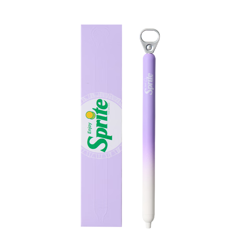 KACO Sprite Collaboration Black 0.5mm Retractable Gel Pen Student Use Quick-Dry Signature Pen High-Value Large Capacity Carbon Ink Fantasy Glow 1 Piece