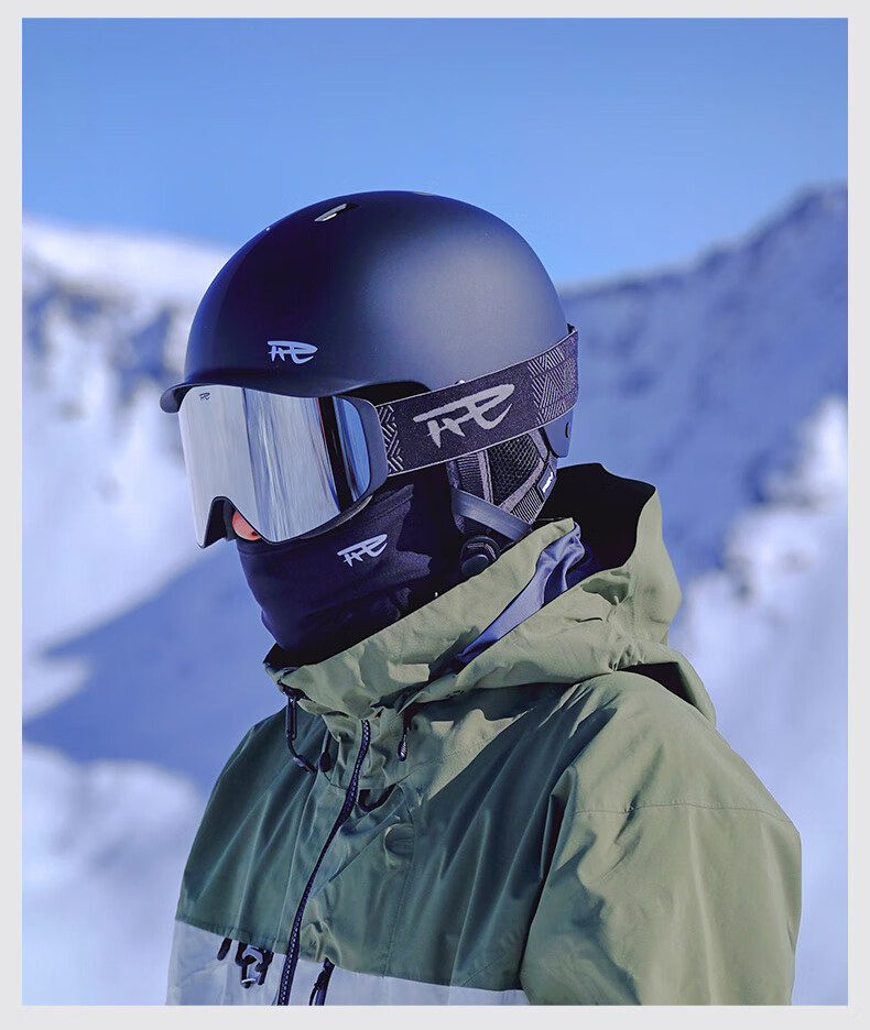 Ruiwu REV Ski Helmet, Asian Head Shape, Triple Safety Certification, for Single And Double Board, Men And Women F3, Beige, Size M 9