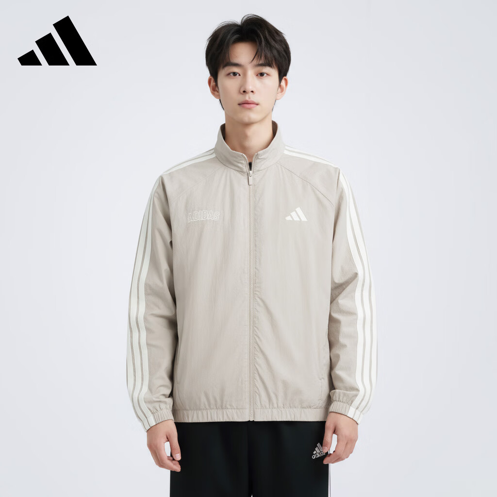 Adidas Men's Sports Style Series ST SPORTS LWJKT Woven Jacket KC2835, Silver Gray, XL 1