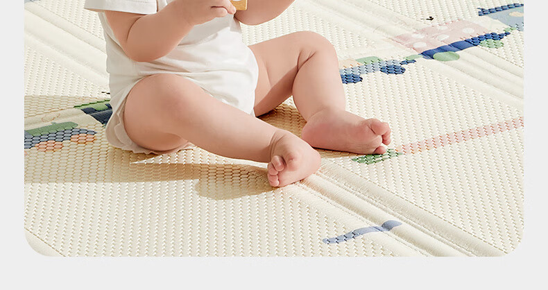 Babycare Antibacterial XPE Foldable Crawling Mat Baby Play Mat Infant Toddler Floor Mat - Hyde Park 150*180*2cm 2