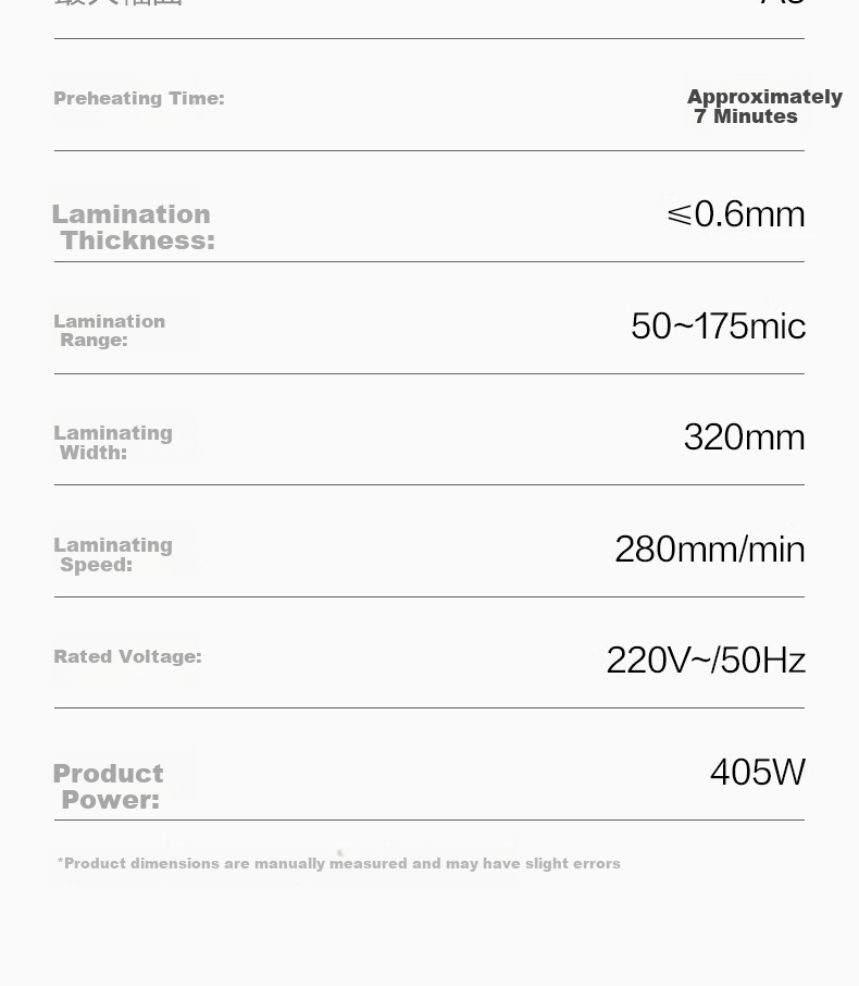 Deli A3/A4 Photo Laminator for Home And Office Use, Compatible with A3 And Smaller Laminating Pouches, Commercial Photo Laminating Machine, All-Metal Body GQ191 15