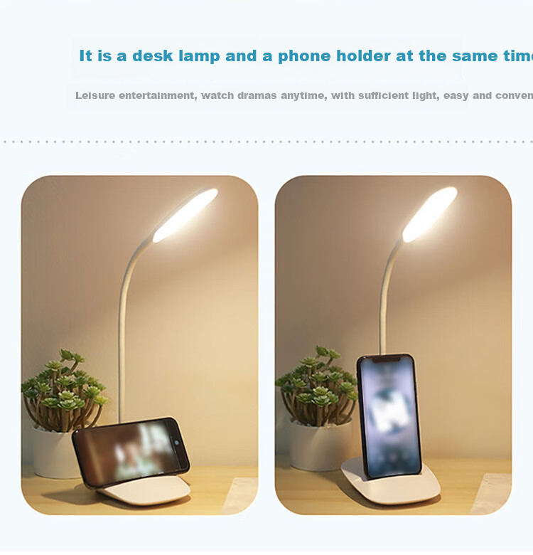 Datouren Rechargeable Desk Lamp Eye Protection Lamp for Students' Study And Reading LED Small Table Lamp Bedroom Bedside Lamp Children's Eye Protection Lamp 5
