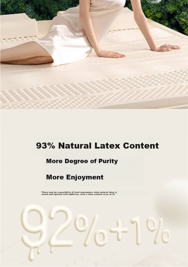JD Original Forest Breath Latex Mattress Pad, 1.5×2 Meters, Tatami Mat, Floor Sleeping Pad, 3cm Thick 9