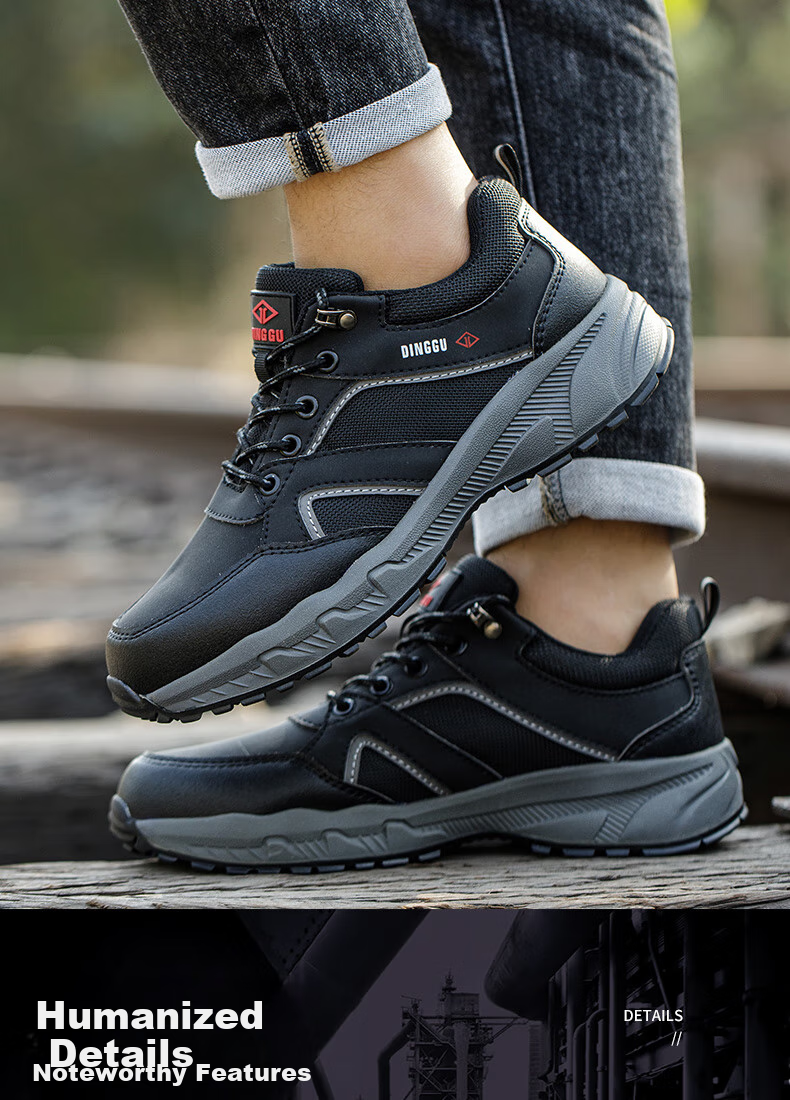 Dinggu Safety Shoes for Men, Steel Toe Cap, Puncture-Resistant, Lightweight, Comfortable, Non-Slip, for Construction Sites, 852hui38 6