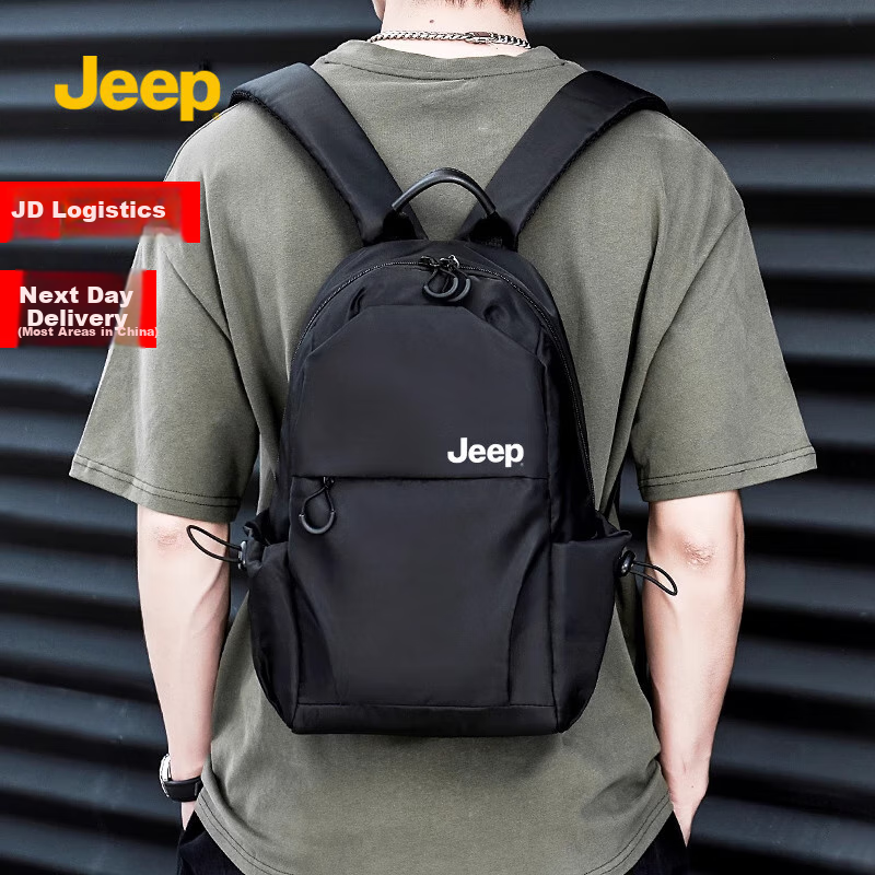 JEEP Backpack for Men, Lightweight Outdoor Hiking Bag, Casual Commuter Backpack for College Students, Portable Short-Trip Travel Bag