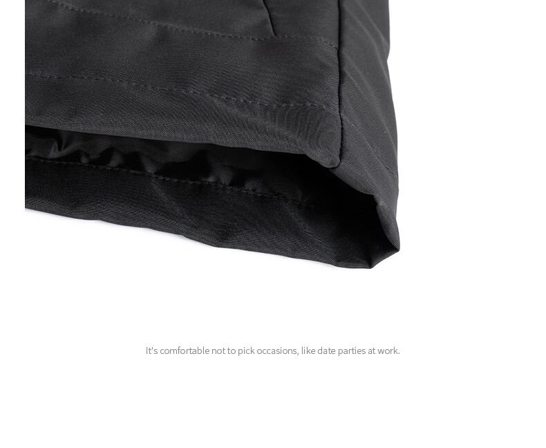 Jeanswest Men's Outdoor Sports Jacket Spring Autumn Coat Stand Collar Loose Workwear Windproof Casual Trendy Versatile Black 2XL 21