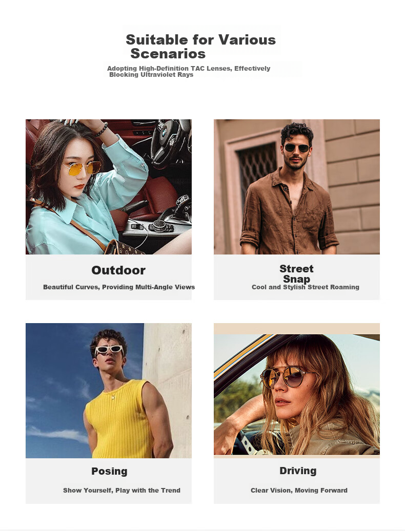 Jiaboli Polarized Sunglasses for Men, Driving-Specific Sunglasses, Fishing Lenses, Photochromic Day And Night Use, UV Protection, High-Intensity Light, Night Glasses 8