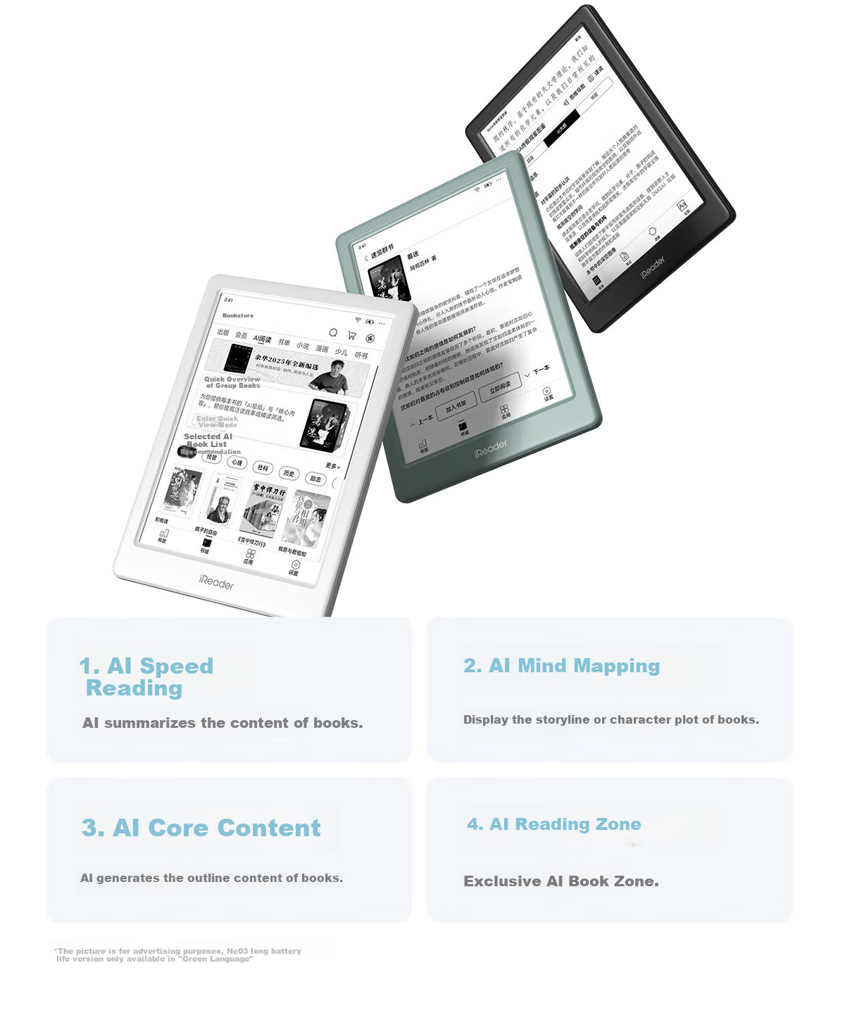 IReader [New Product Launch] Neo3 Long Battery Version, 6-Inch E-Reader, Smart Reading Device, AI E-Ink Screen E-Book Reader, Tablet for Reading, Learning, And Comics, Yugu 11