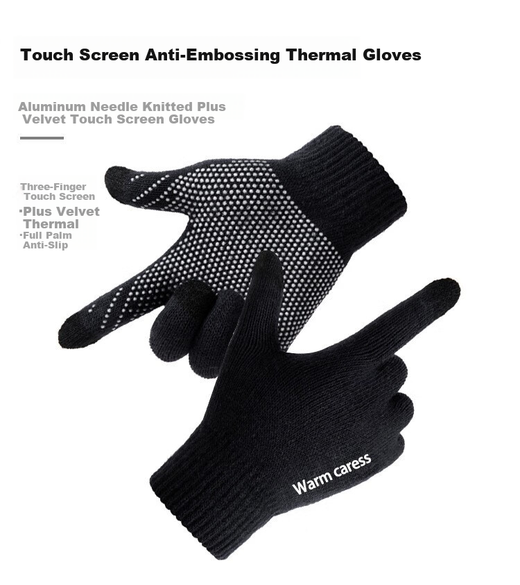 BWNK Winter Gloves, Windproof And Cold-Resistant, Warm, for Skiing, Driving, Cycling, Thickened Gloves, Suitable for Both Women And Men in Winter 2