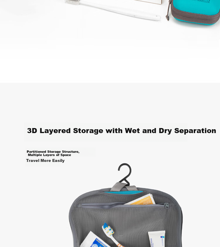 SEA TO SUMMIT STS Lightweight Travel Makeup Bag for Women, Large Capacity Waterproof Portable Multifunctional Storage Pouch, Portable Cosmetic Bag 4