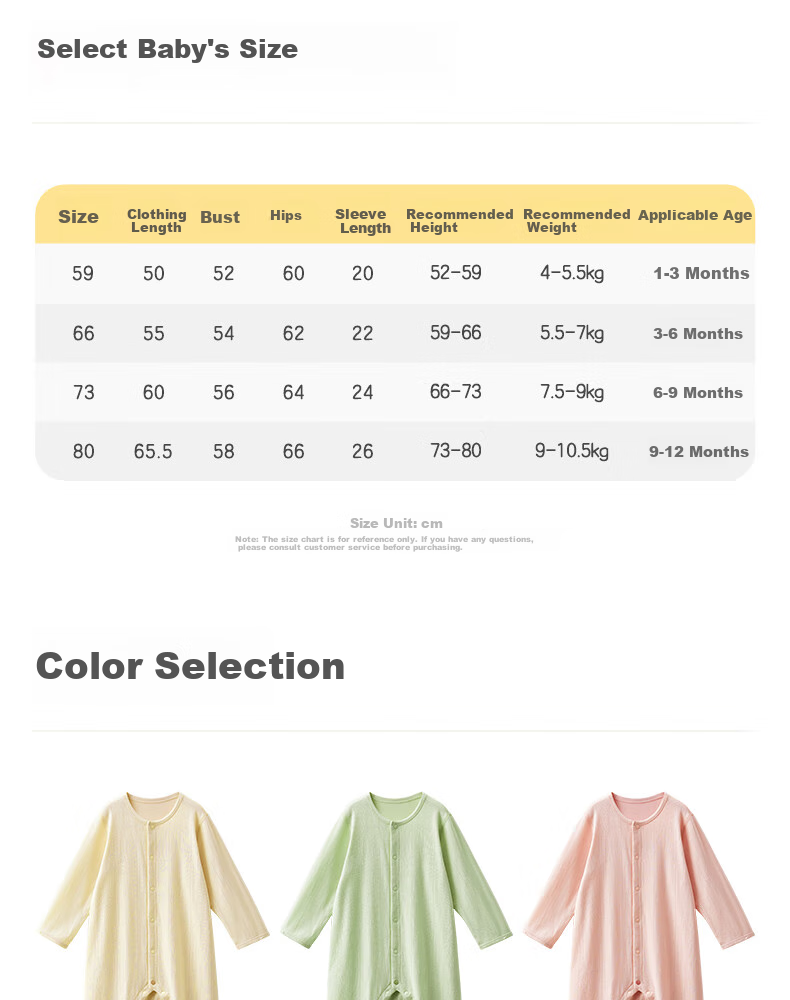 Shiyuejiejing Baby Romper, Summer Onesie for Boys And Girls, Class A Cotton Bodysuit, Long-Sleeve All-Season Home Wear 4