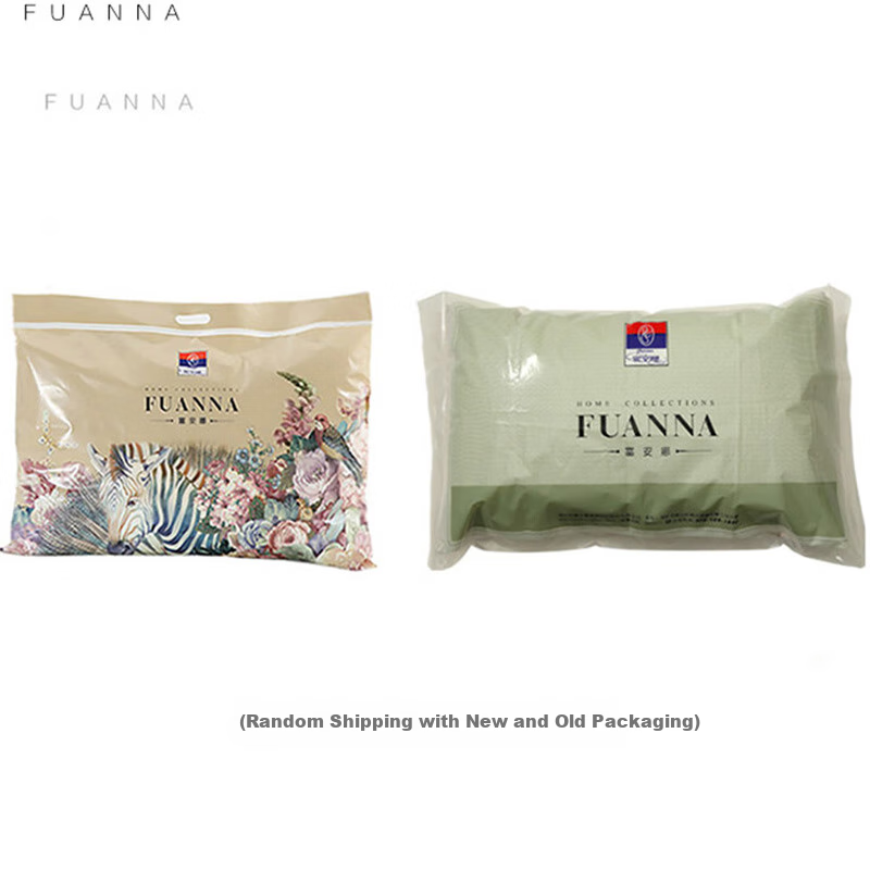 FUANNA Home Textile Pillow Core, Pure Cotton Fabric, Antibacterial Pillow, Adult Soft Pillow, Hotel Pillow, Fiber Pillow, Low Pillow, 70*45cm 13