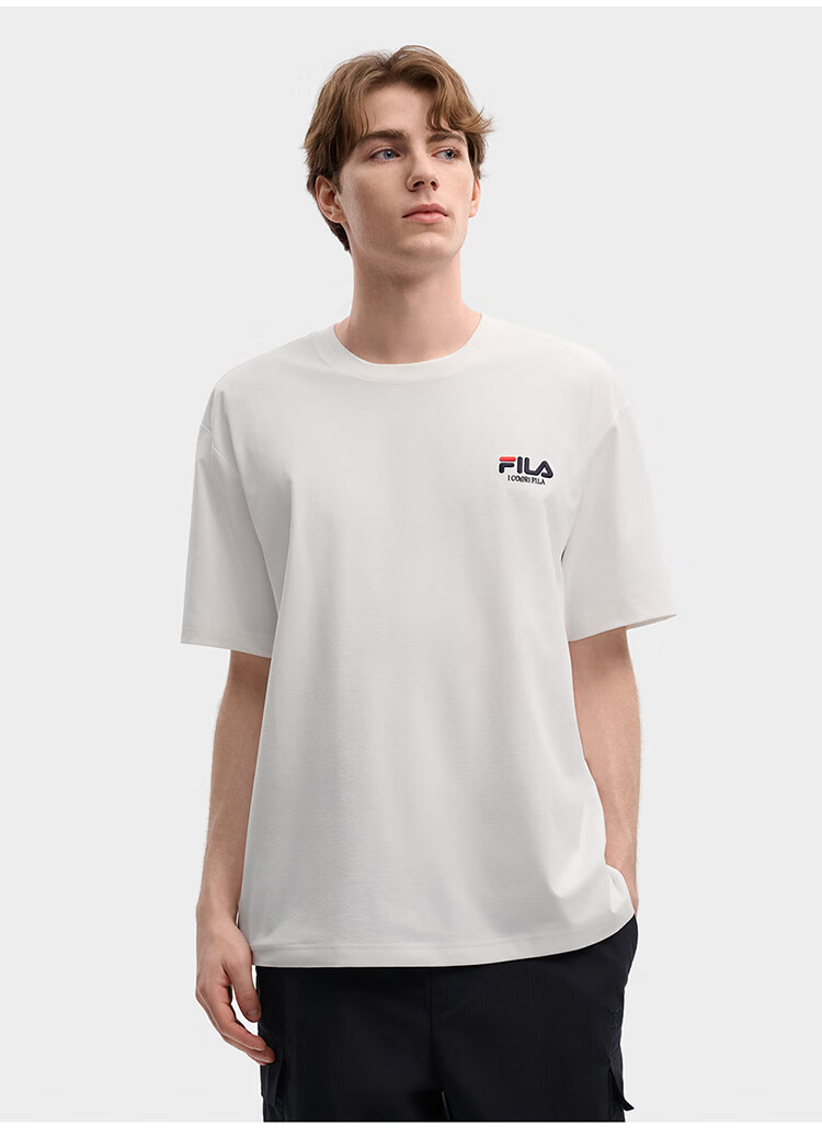 FILA 2026 Summer Moisture-Wicking Quick-Dry Couple Short Sleeve T-Shirt Fashionable Round Neck Casual Sun Protection Top 69