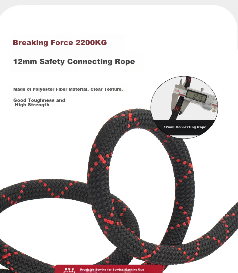Shandouao Five-Point Safety Harness, 6 Points High-Altitude Work Electrician Construction Z-Y Fall Protection AD9118 National Standard Fall-Resistant Model, Safety Rope with Double Large Hooks And Buffer Pack, 1.8 Meters 15