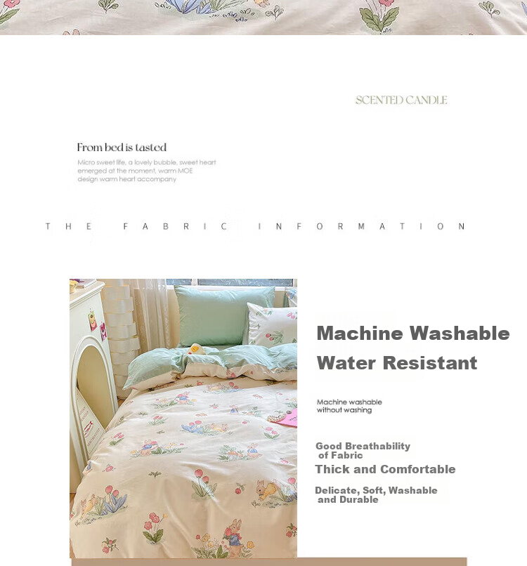 Nanjiren Pure Cotton Duvet Cover, 100% Cotton Bedding, for 1.5/1.8 Meter Bed, Home Use, 200*230cm Duvet Cover 12