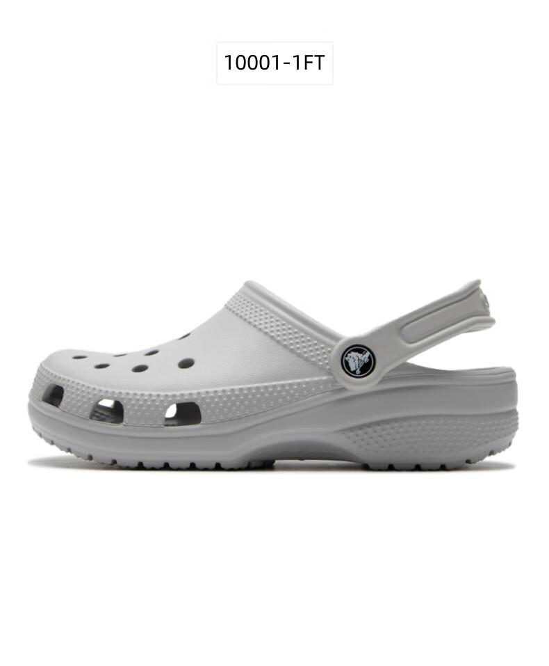 Crocs Classic Clog Sandals for Men And Women, Casual Fashion Trendy Beach Shoes with Closed-Toe Slip-On Slippers 10001-1FT Size 42-43 2