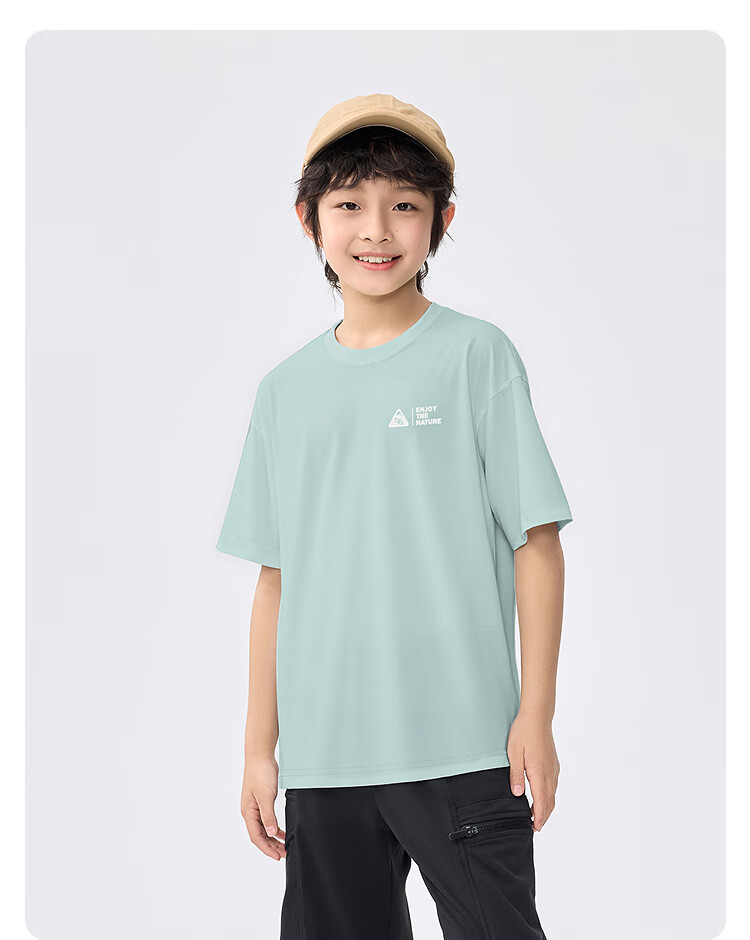Balabala [balaOne] Boys' Short Sleeve T-Shirt Big Kids Basic Summer 2026 Casual Trendy 208226117107 6