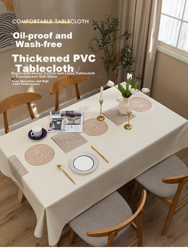 Ali Tablecloth, Table Mat, Waterproof And Oil-Proof, Washable, Heat-Resistant, PVC Tabletop, Rectangular, Green Plaid, 0.9*1.4 1