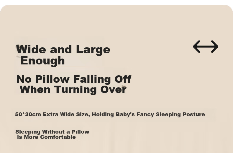 Beitaisi Children's Pillow, All-Season Use, Full Pillow, Breathable, Height Adjustable, Baby Pillow for 0-4 Years Old, Newborn Neck Support Pillow 12