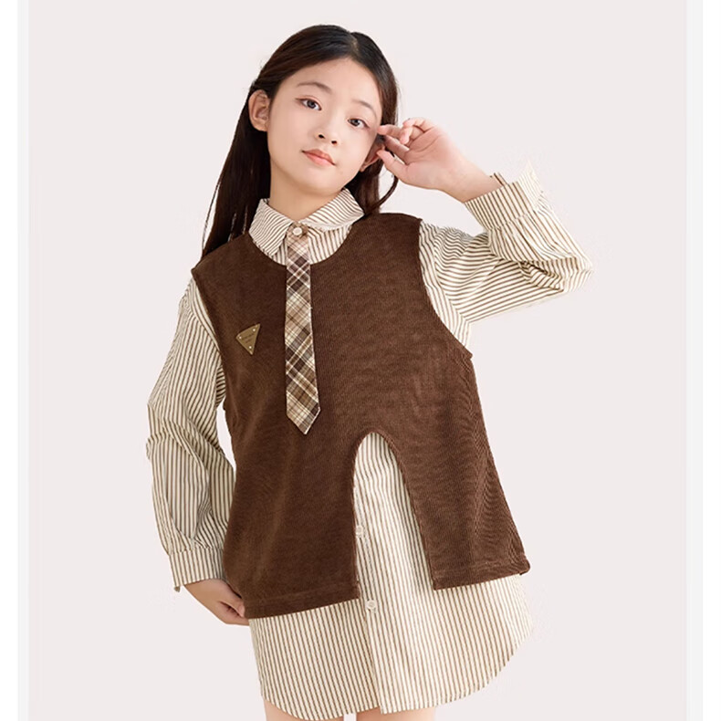 Langsha Kids Autumn Winter Fleece-Lined Thickened Skin-Colored Tights Outdoor Wear Sheer Pantyhose Girls Nude Leggings 21