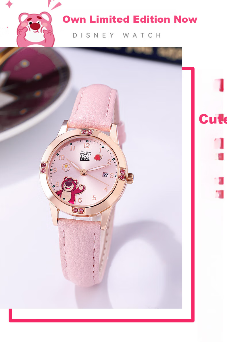 Disney Children's Electronic Watch for Girls, Elementary School Students, Middle School Students, Teenage Girls, Specialized Electronic Watch for Ages 6-12 3
