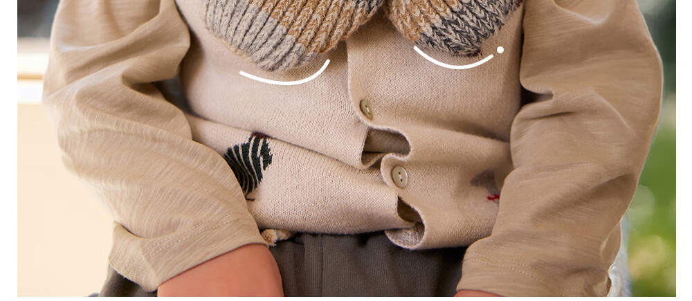 Beitais Children's Scarf 2025 New Boys Girls Outdoor Autumn Winter Windproof Warm Baby Knitted Scarf 11