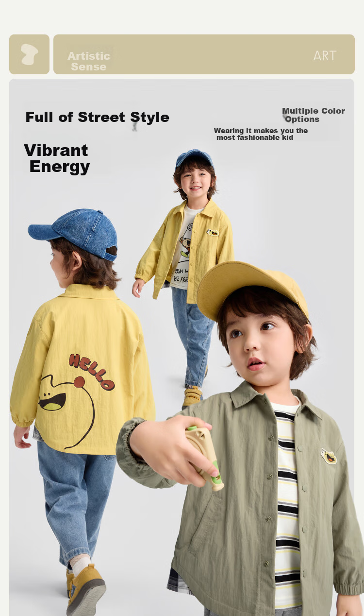 BALABALA Children's Clothing, Baby Outerwear, Boys And Girls Clothes, New Autumn Thin Shirt, Cute Casual Style, 208325105209 3