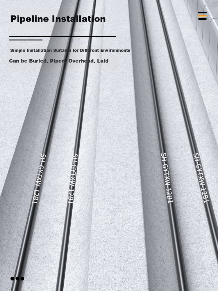 SUHAO GYXTW Core Bundled Outdoor Optical Cable, 12-Core Optical Cable 1 Meter, Single-Mode Armored Optical Cable for Overhead And Underground Installation, Outdoor Fiber Optic Cable, SH-GYXTW 8