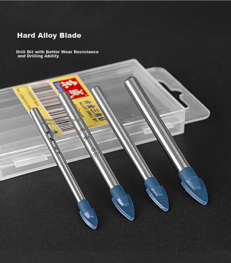 Dongcheng Alloy Triangle Drill Bit Ceramic Tile Drill Bit Sharp Angle Drill Bit Electric Drill Ceramic Drill Wall Drill Hole Opener φ8 7