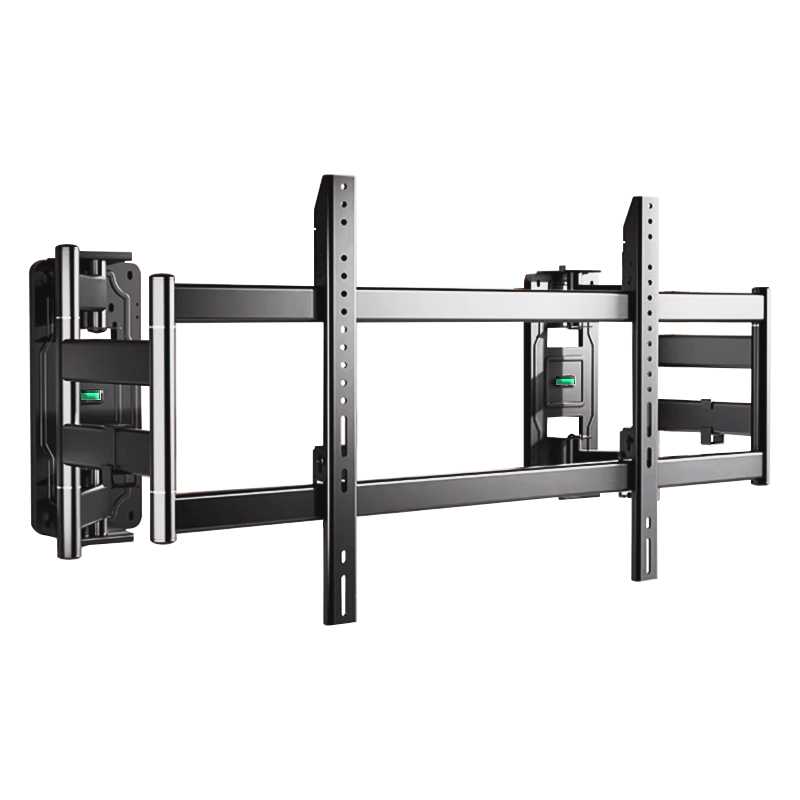 Aige Ultra-Thin Heavy-Duty Embedded TV Telescopic Mount for 75-120 Inch TVs Compatible with Xiaomi Hisense TCL Skyworth No Obstruction to Sockets or Speakers