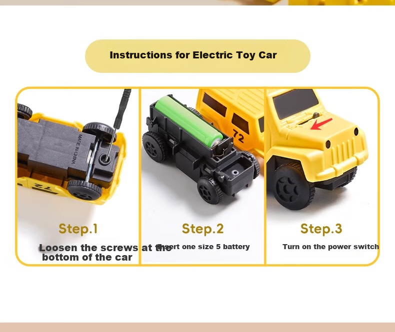 SHANGYUN Children's Transformable DIY Electric Track Car Toy, Adventure Game, Birthday Gift for Boys Aged 3-6 8