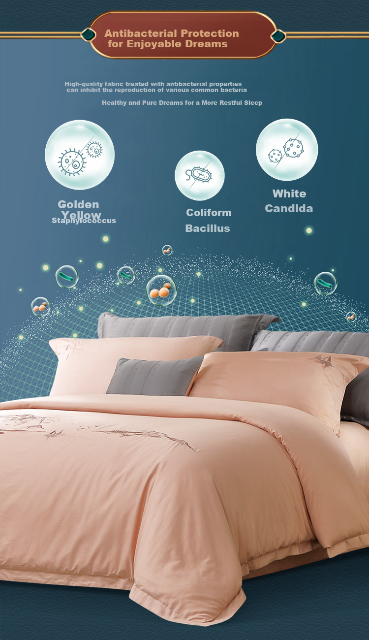 FUANNA Four-Piece Set, Pure Cotton, 100-Count Long-Staple Cotton, High-Quality Satin Bedding, Duvet Cover for 1.8-Meter Bed, 230*229cm 11