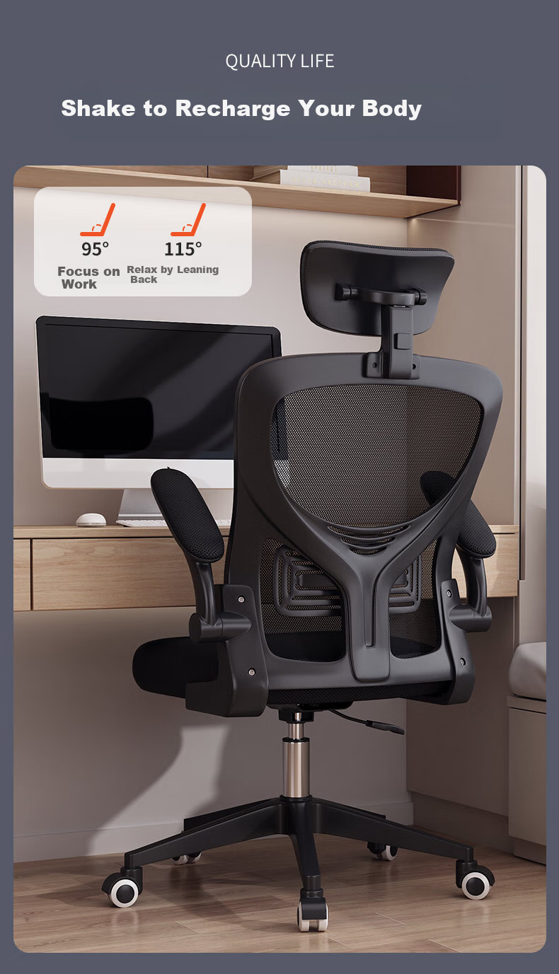 Chibailun Ergonomic Office Chair, Home And Study Chair, Adjustable Height Chair for Dormitory And Study Room, Comfortable Gaming Chair for Long Sitting 13