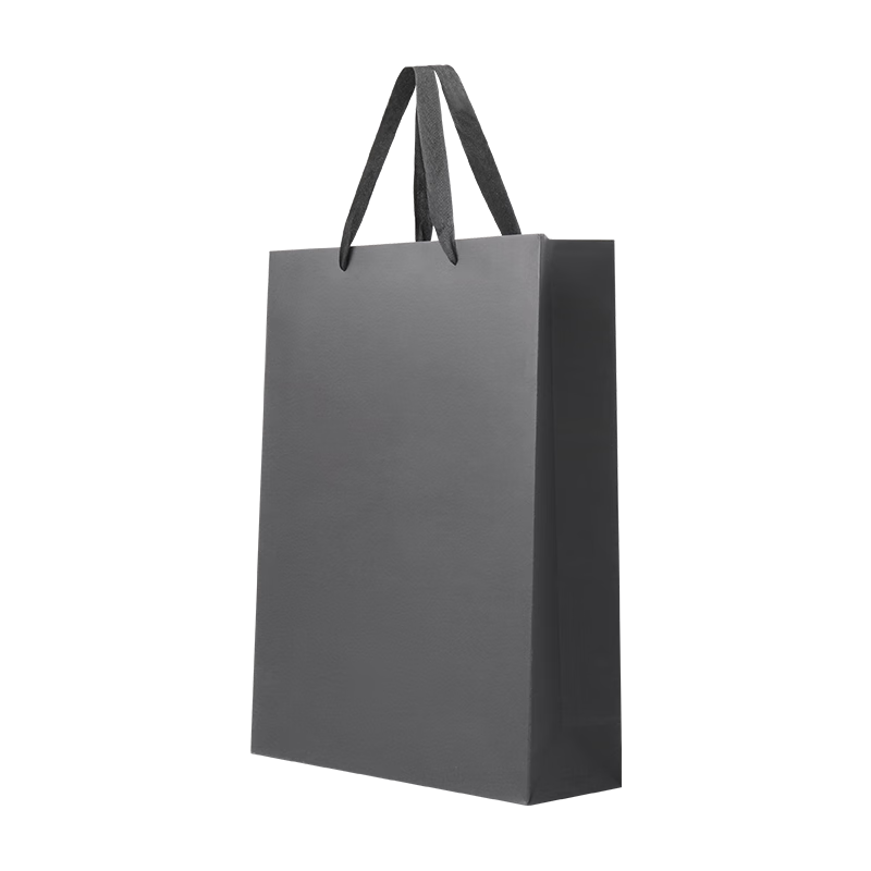 Yougema Black Handbag Gift Bag Thickened, Conference Business Gift Bag Clothing Liquor Tea Shopping Bag Gift Paper Packaging Bag, Vertical Large Size 10 Pieces, 30*10*40cm