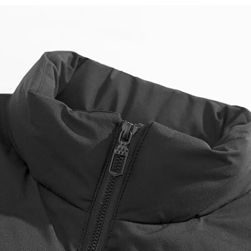 NASA MARVEL Men's Winter Down Vest Short Sleeveless Down Jacket Warm Black 4XL