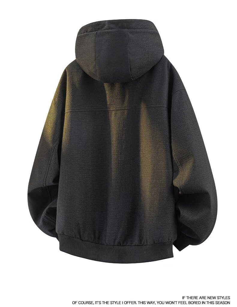 NASA MARVEL Men's Autumn Winter Fleece-Lined Hooded Cotton Jacket Thickened Warm Casual Coat Glacier Gray L 6